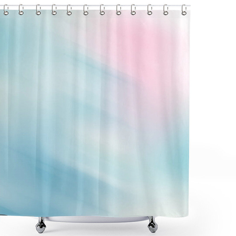 Personality  Abstract, Textured, Pastel Background In Pink And Shades Of Blue. Shower Curtains