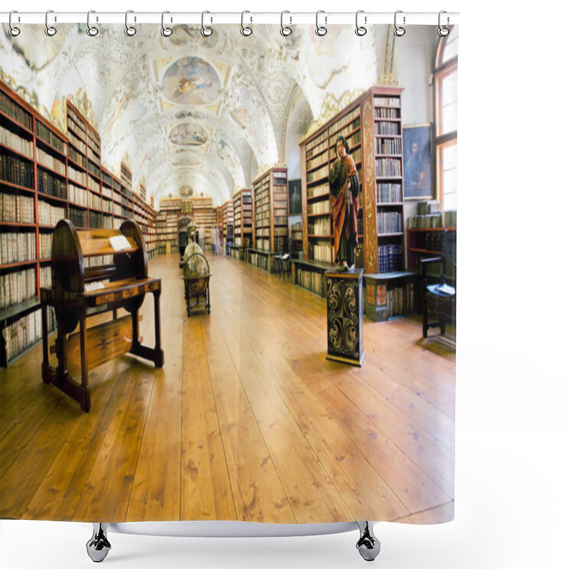 Personality  Plurality Of Stacks Of Books In Ancient Library Shower Curtains