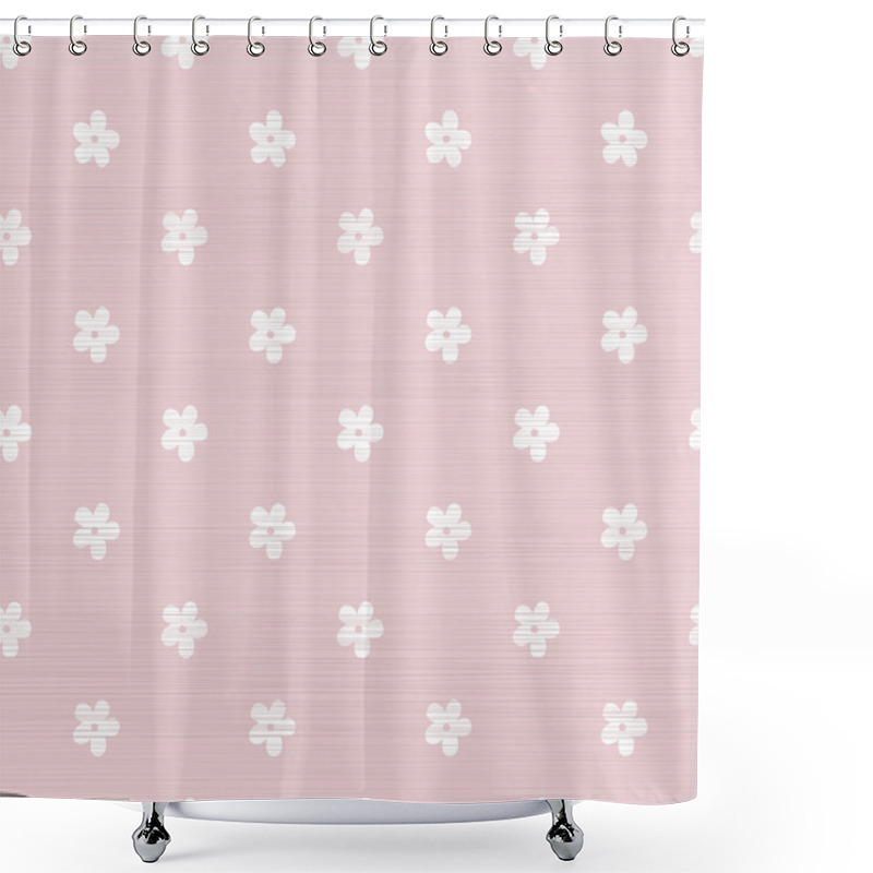 Personality  Seamless Doodle Flowers Pattern Shower Curtains