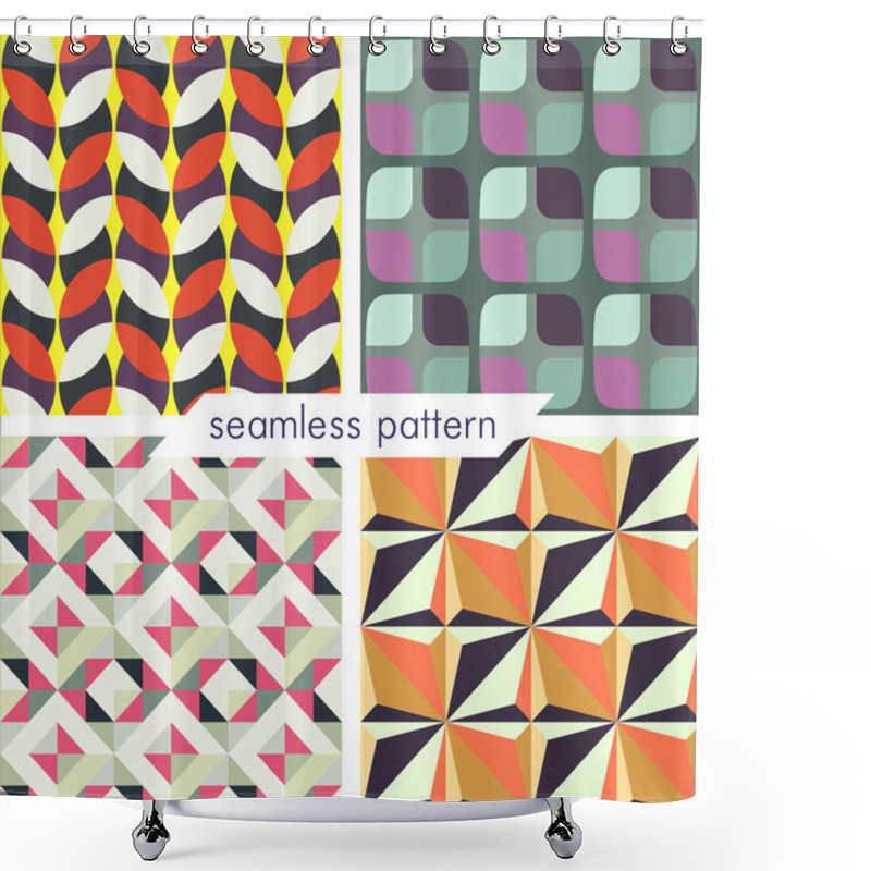 Personality  Seamless Pattern Set 15 Shower Curtains