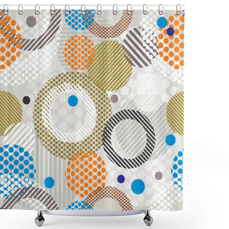 Personality  Abstract Retro Style Seamless Pattern. Shower Curtains