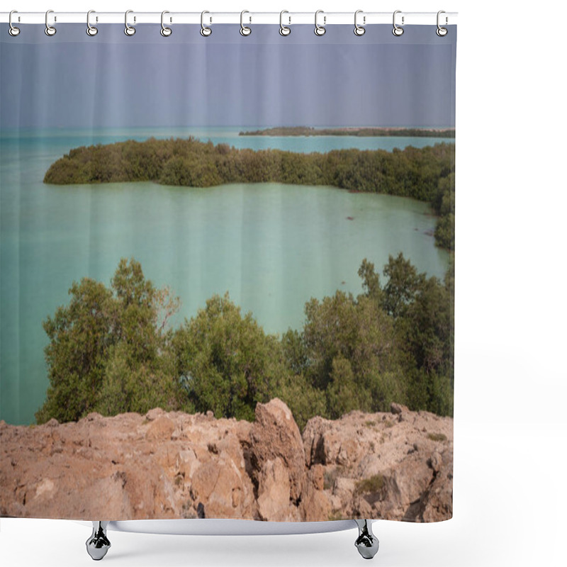 Personality  Mangrove Forest On Farasan Island In The Jizan Province Of Saudi Arabia Shower Curtains