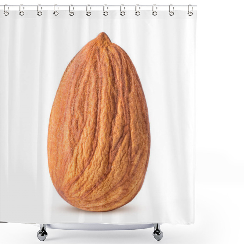 Personality  Almond Isolated On White Background Shower Curtains