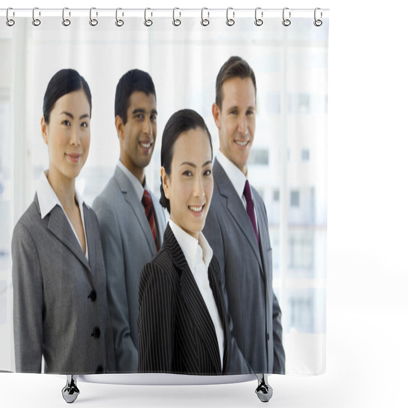 Personality  Multi Ethnic Business Team Shower Curtains