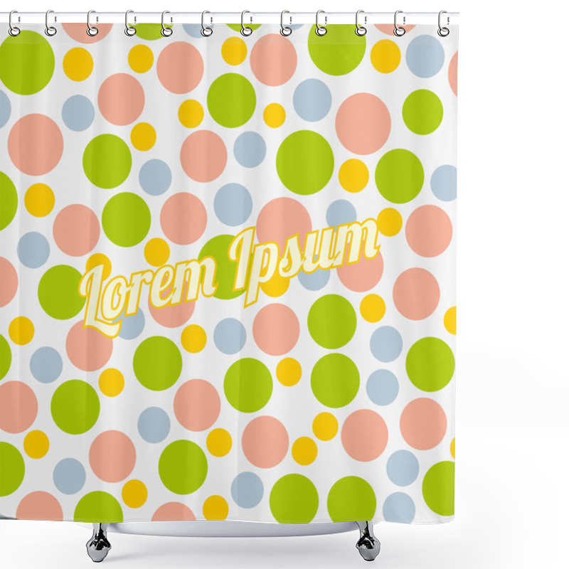 Personality  Art Round Circle Background Shower Curtains