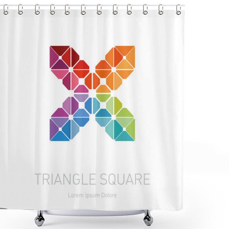 Personality  Modern Stylish Logo X Shower Curtains