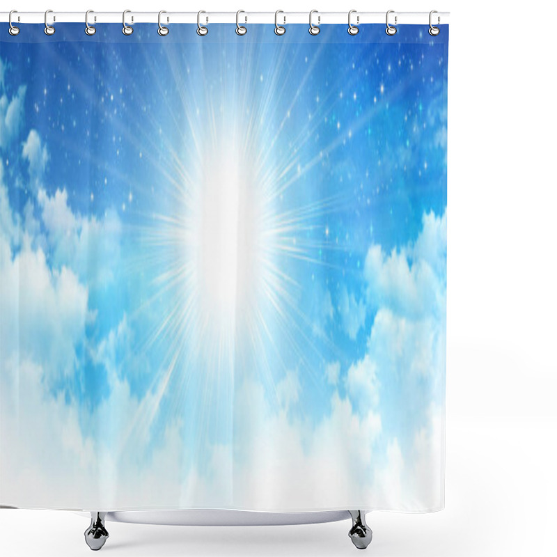 Personality  Heavenly Glory Sunshine Shower Curtains