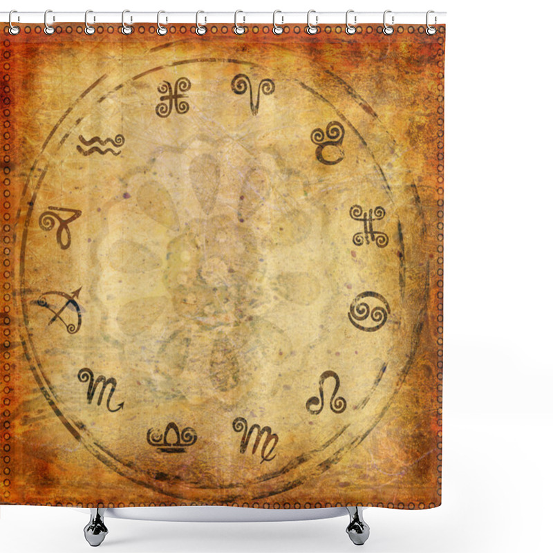 Personality  Zodiac Background Shower Curtains