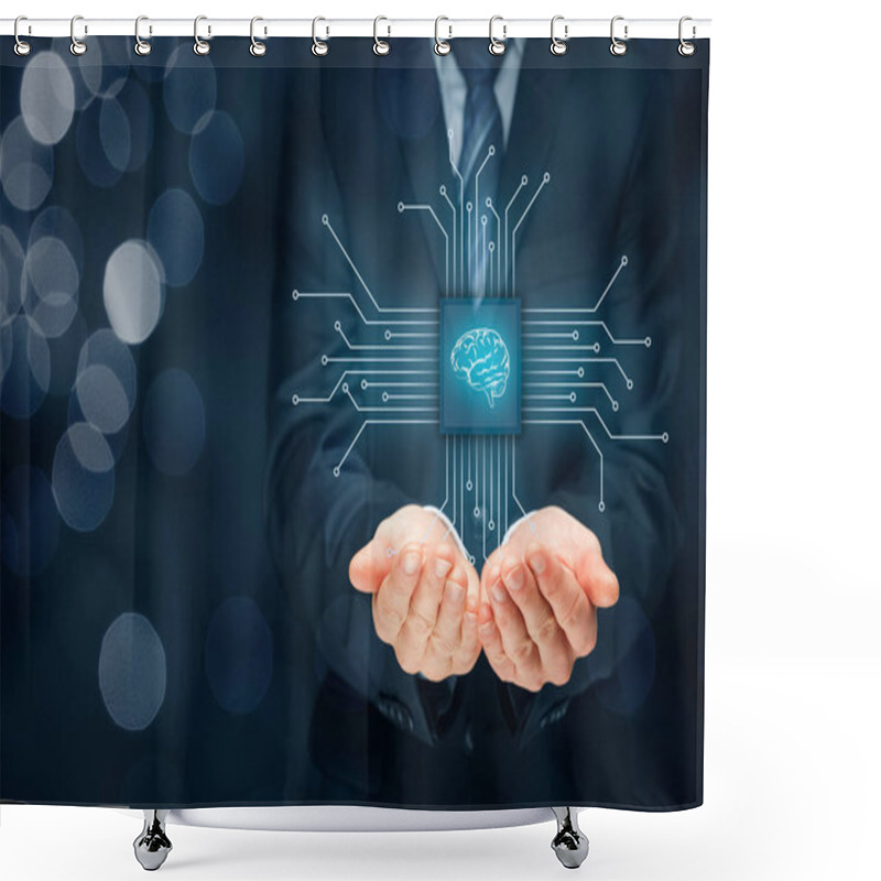 Personality  Artificial Intelligence Technologies Concept Shower Curtains