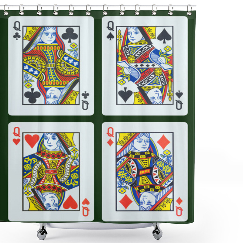 Personality  Playing Cards - Queen Shower Curtains