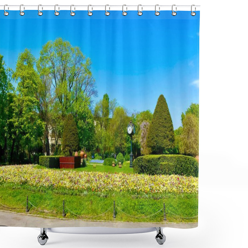 Personality  The Romantic Garden Of Cismigiu In The Capital City Of Bucharest In Romania Shower Curtains