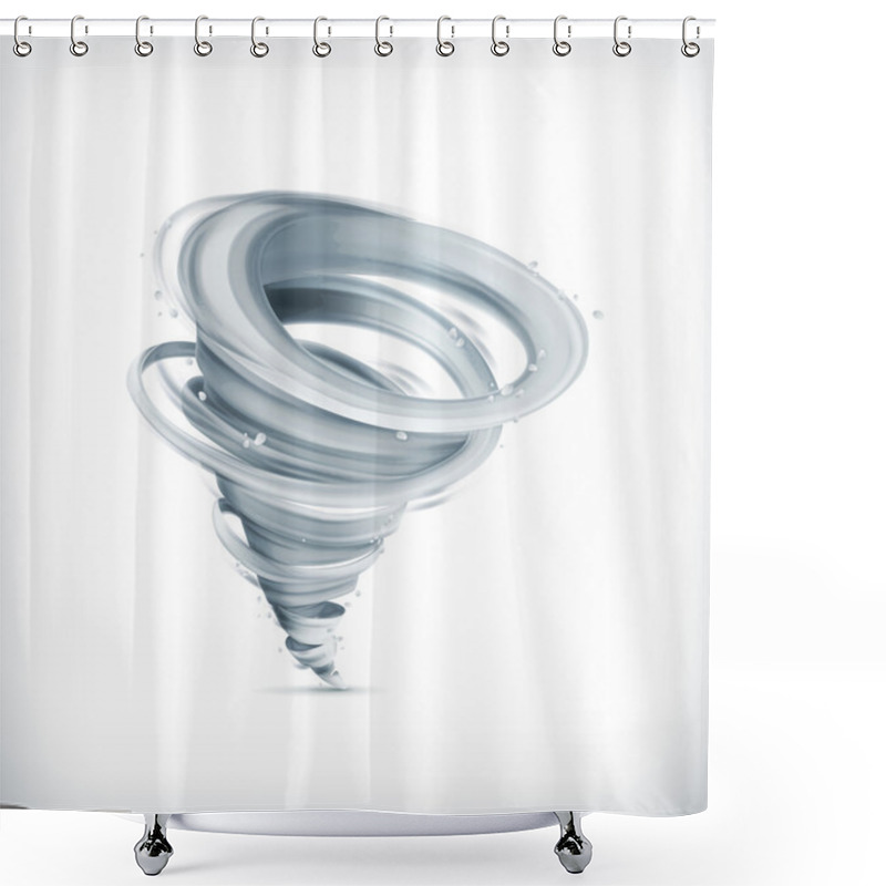 Personality  Tornado, Vector Icon Shower Curtains