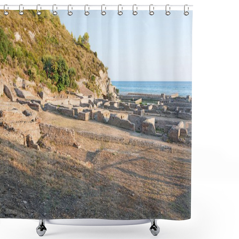 Personality  The Remains Of The Villa Of Tiberio, Sperlonga Shower Curtains