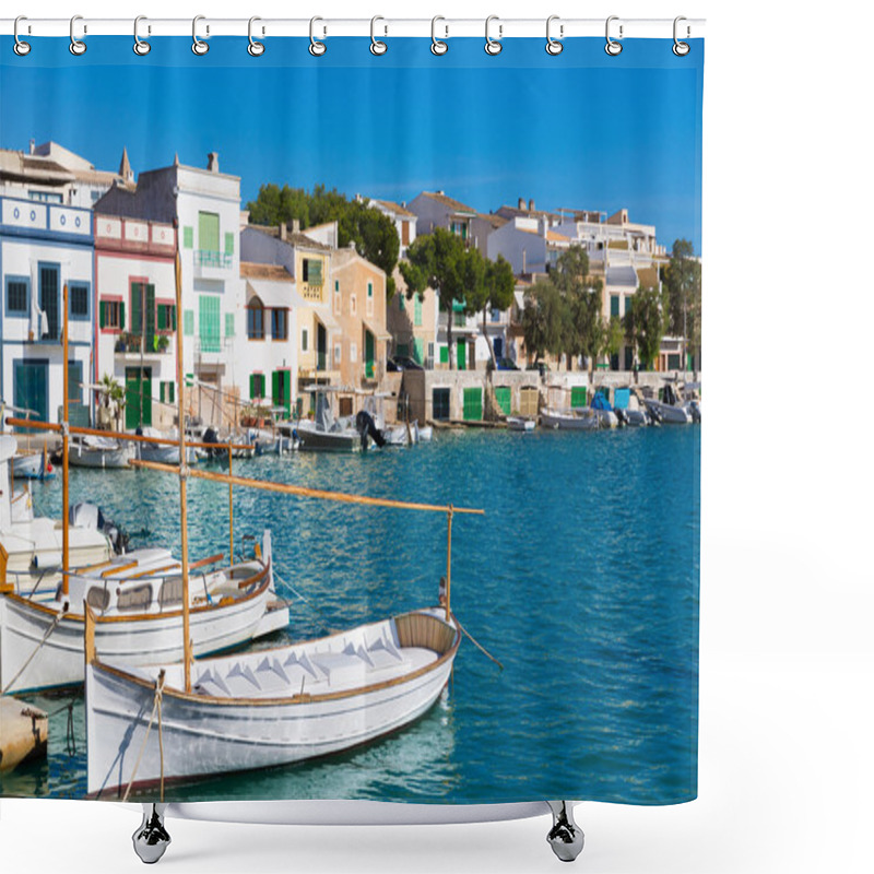 Personality  Majorca Porto Colom Felanitx Port In Mallorca Shower Curtains