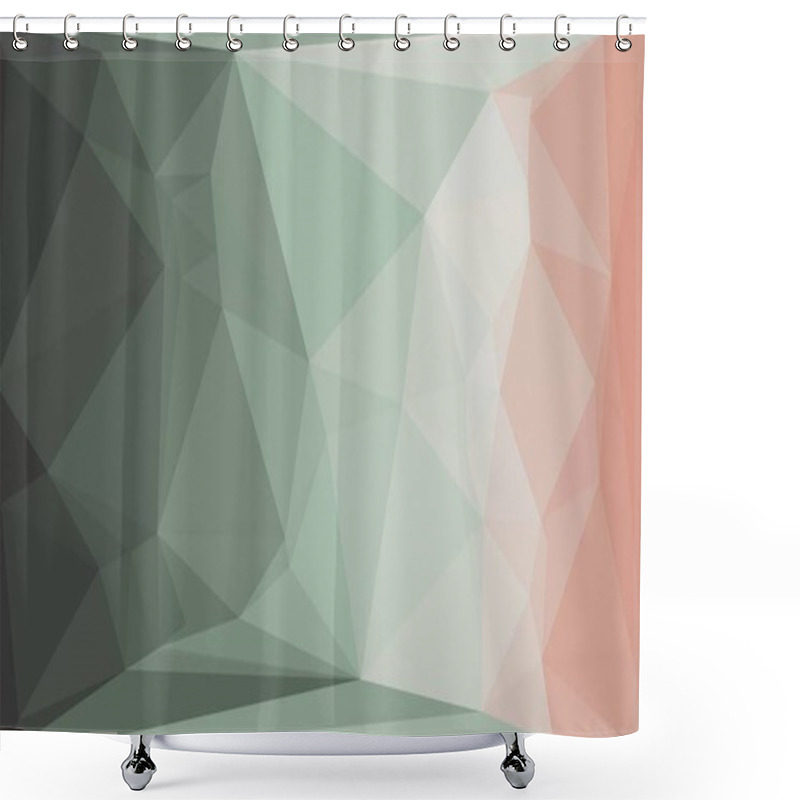 Personality  Creative Prismatic Background With Polygonal Pattern Shower Curtains