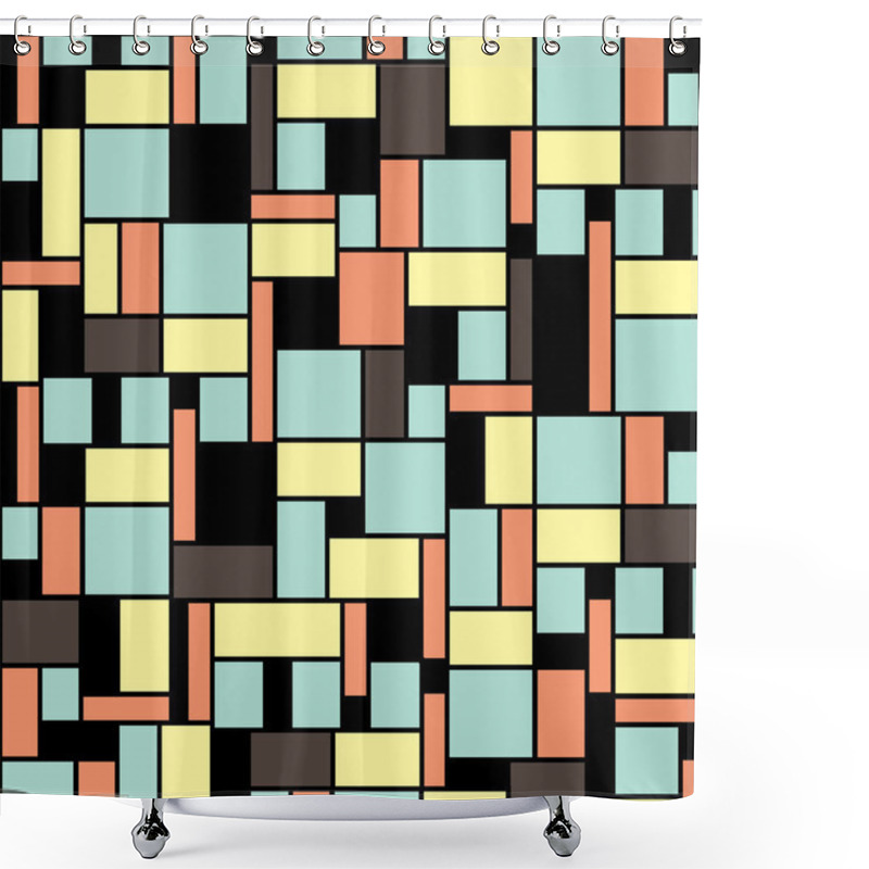 Personality  Geometric Seamless Pattern Shower Curtains