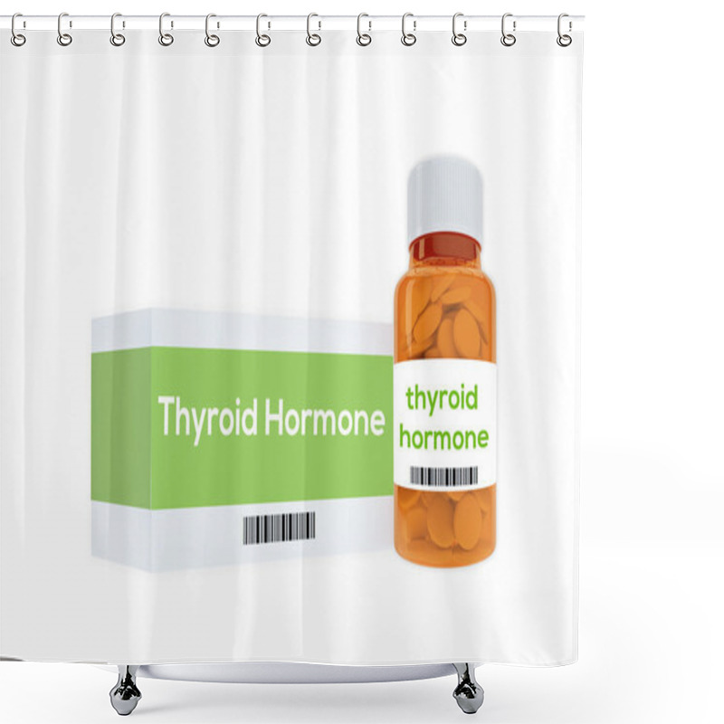 Personality  Thyroid Hormone Concept Shower Curtains