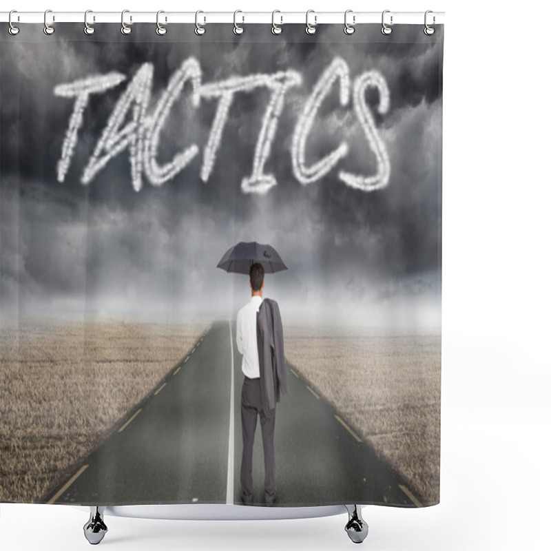 Personality  Word Tactics A Fan And Businessman Shower Curtains