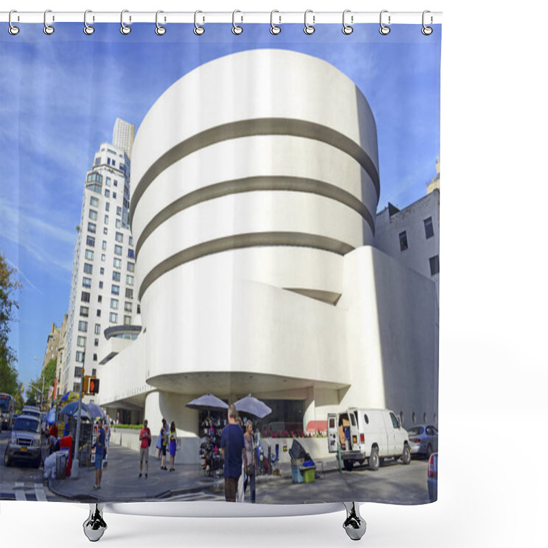 Personality  The Guggenheim Museum In The Upper East Side Of Manhattan Shower Curtains