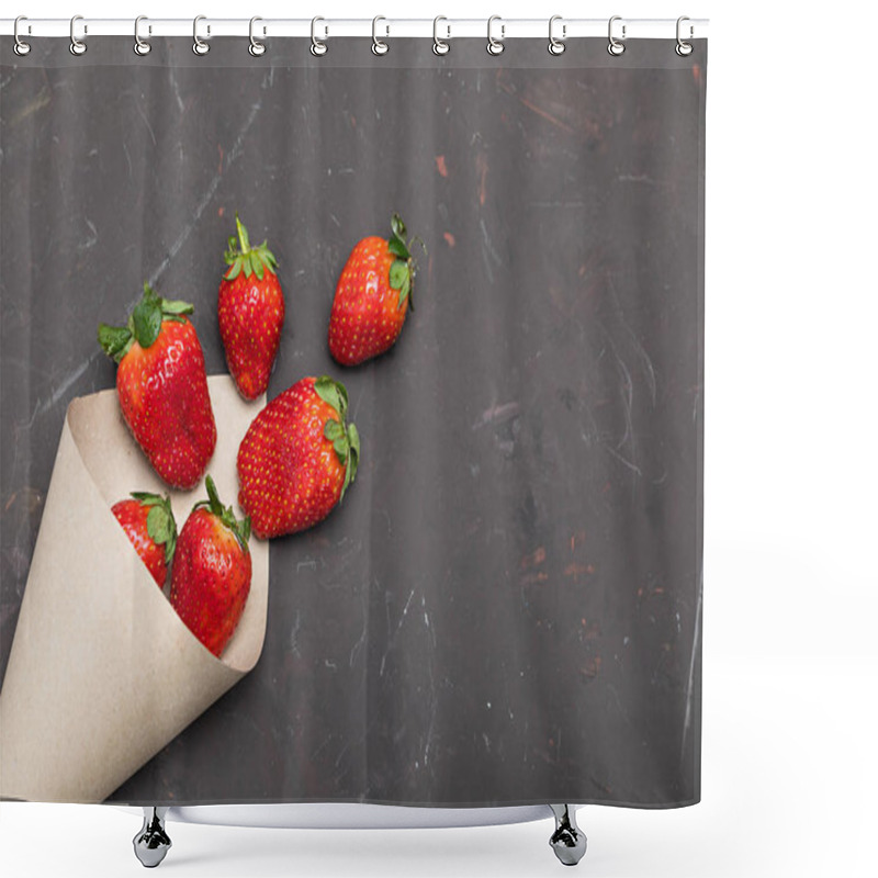 Personality  Fresh Red Strawberries   Shower Curtains