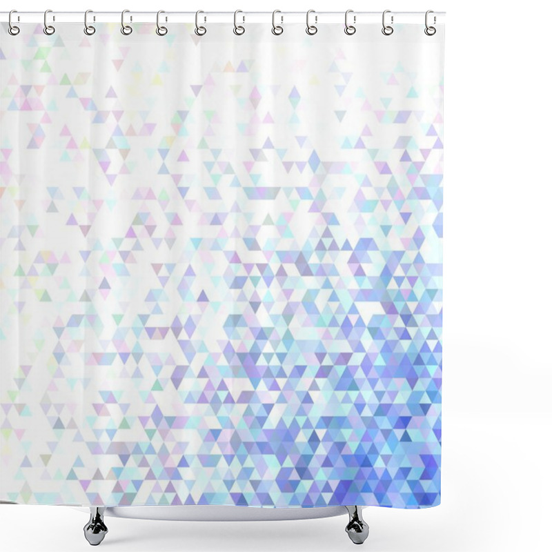 Personality  Polygonal Abstract Tiled Triangle Background - Modern Vector Graphic Design With Regular Triangles Shower Curtains