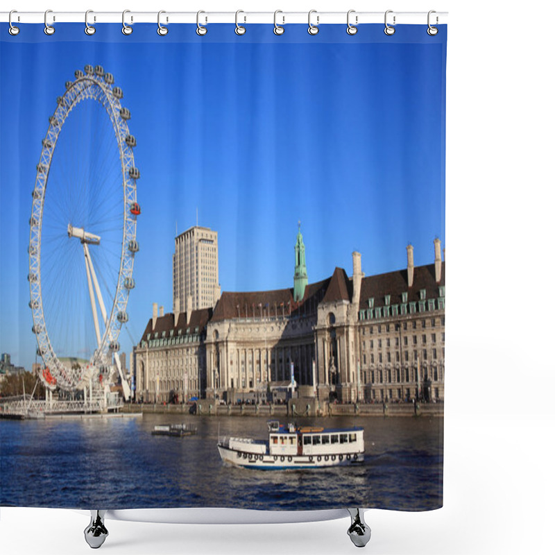 Personality  The London Eye And The Sea Life London Aquarium Shower Curtains