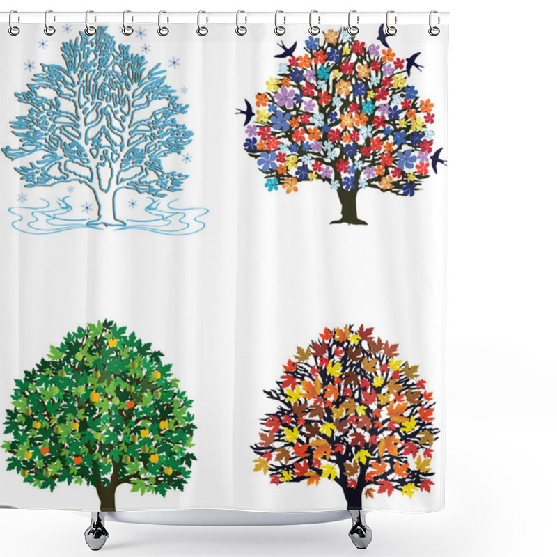 Personality  4 Seasons Shower Curtains