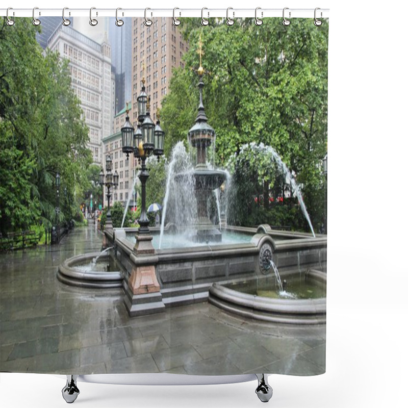 Personality  City Hall Park, New York Shower Curtains