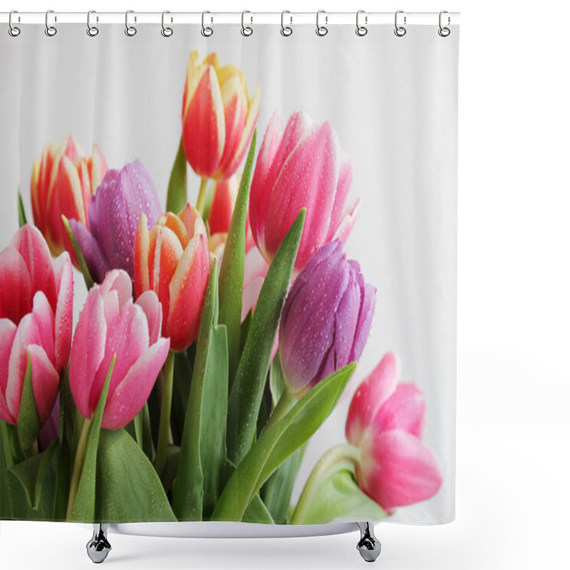 Personality  Tulips Bouquet Shower Curtains