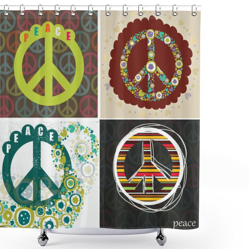 Personality  Big Pacific Set Shower Curtains