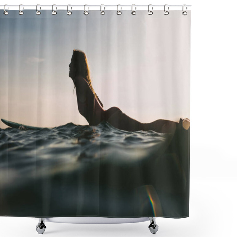 Personality  Surfing Shower Curtains