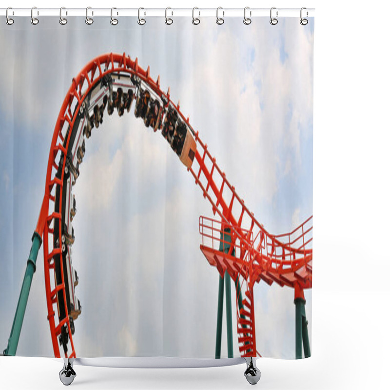 Personality  A Roller Coaster Track And Ride Shower Curtains