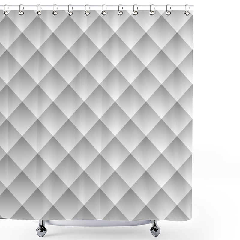 Personality  White Neutral Pattern Seamless Background Shower Curtains