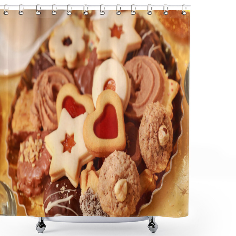 Personality  Delicious Christmas Cookies Shower Curtains