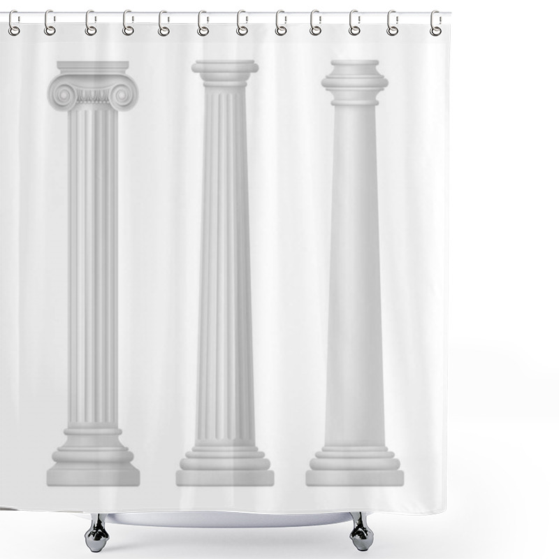 Personality  Ionic And Tuscan, Greek And Egypt, Rome Column Shower Curtains