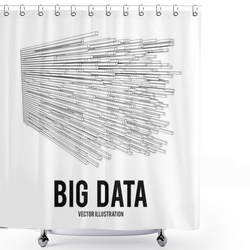 Personality  Big Data Visualization Vector Concept Shower Curtains