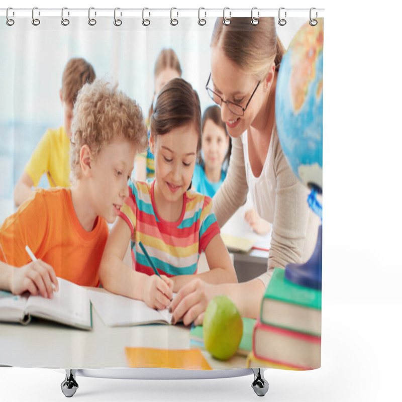 Personality  Pupils At Lesson Shower Curtains