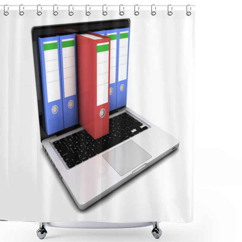 Personality  Database Concept Shower Curtains