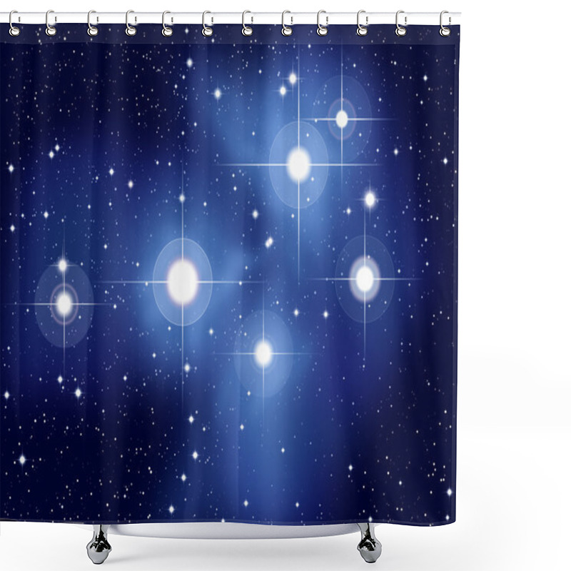 Personality  Pleiades Shower Curtains