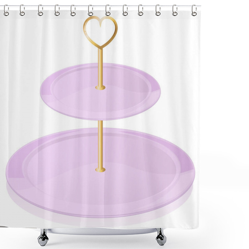 Personality  An Empty Cupcake Tray Shower Curtains