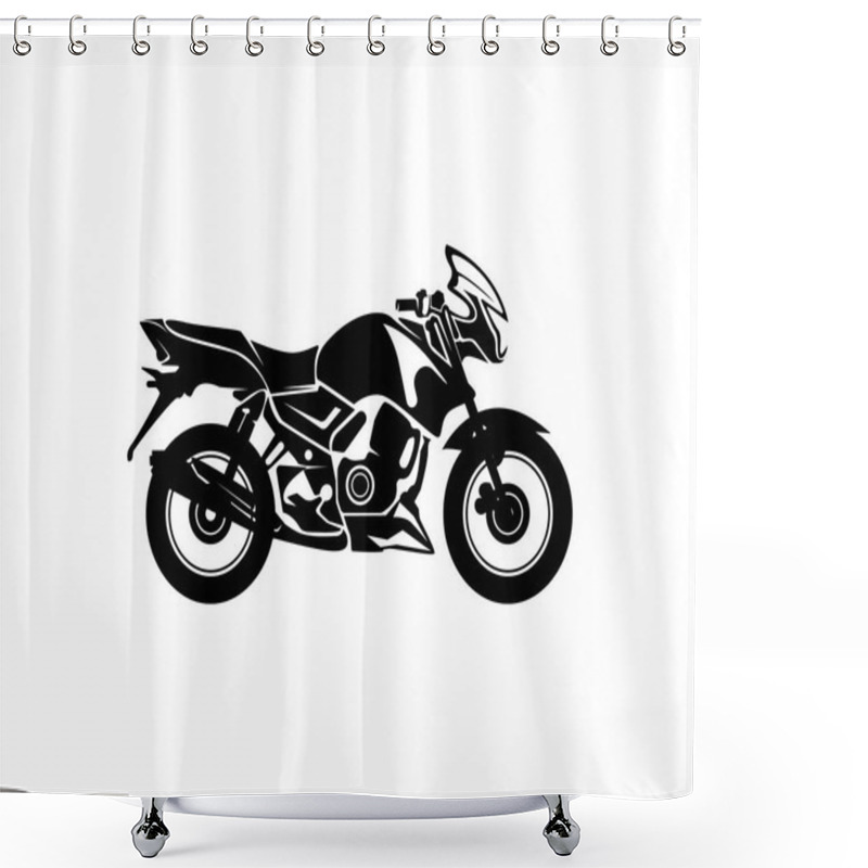 Personality  American Style Motorcycle Symbols Shower Curtains