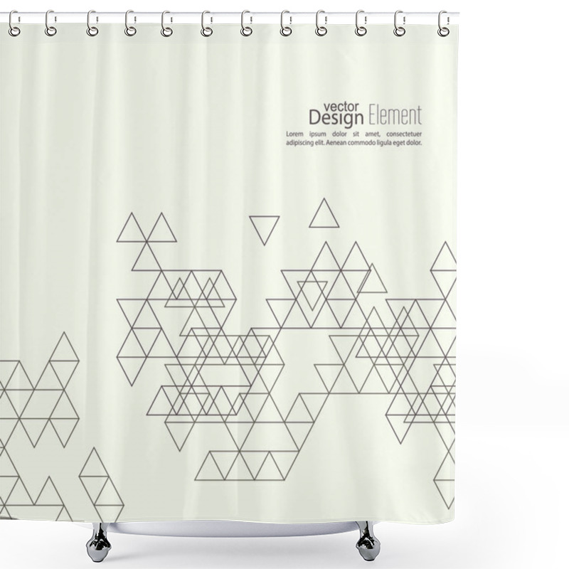 Personality  Creative Abstract Triangle Pattern. Shower Curtains