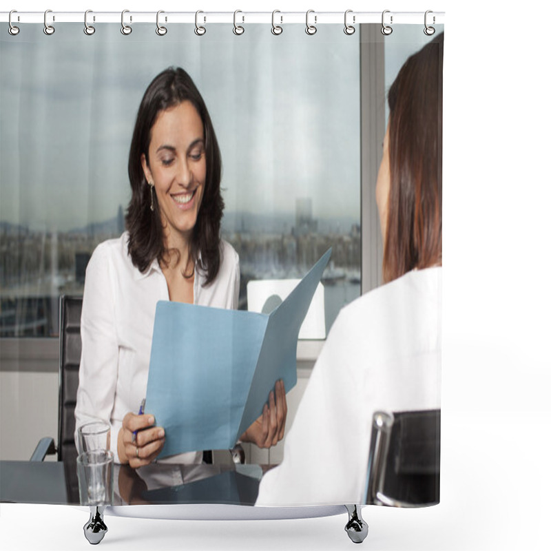 Personality  Business Interview Shower Curtains