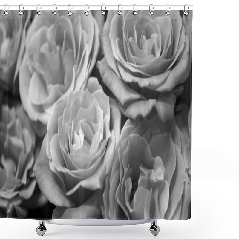 Personality  Flower Buds. Defocused Blurred Floral Background For Holiday Cards. Shower Curtains