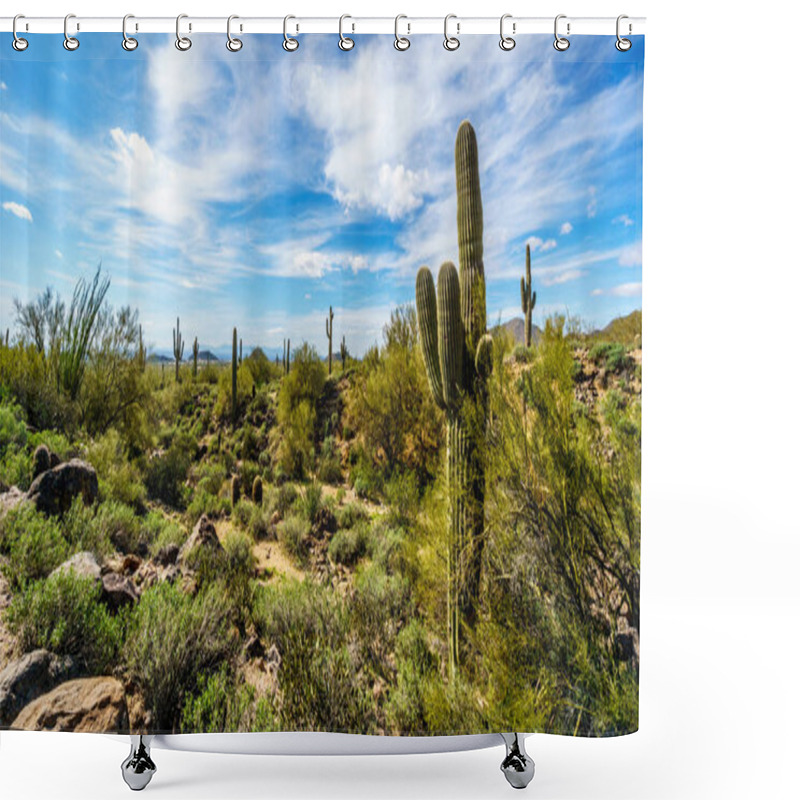 Personality  The Windy Cave On Usery Mountain Near Phoenix, In Maricopa County, Arizona Shower Curtains