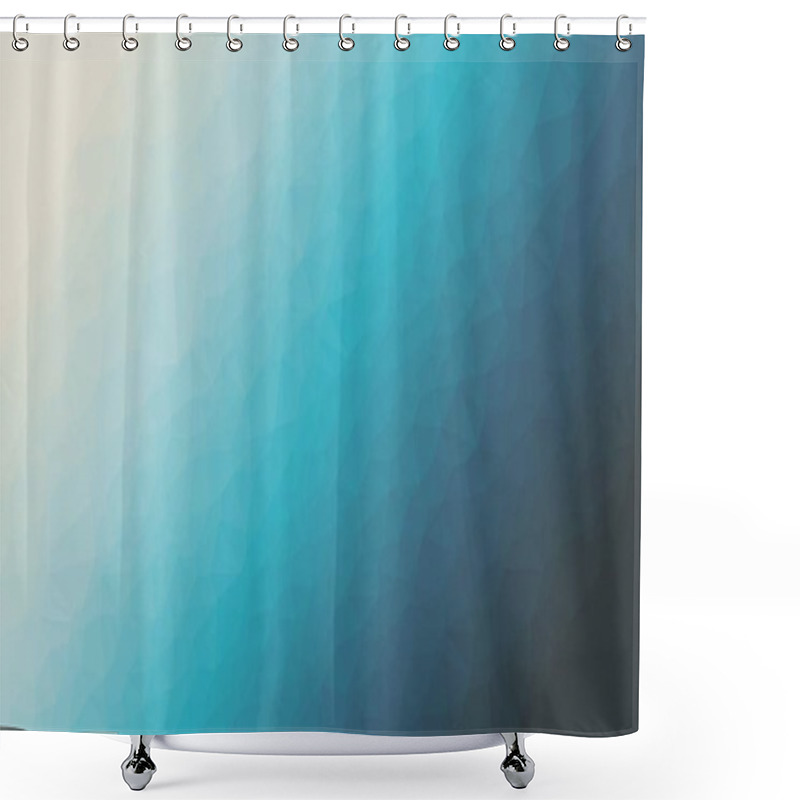 Personality  Abstract Geometric Background With Poly Pattern Shower Curtains