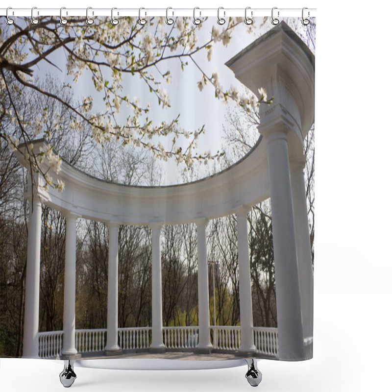 Personality  Old Rotunda In The Park Essentuki. Shower Curtains