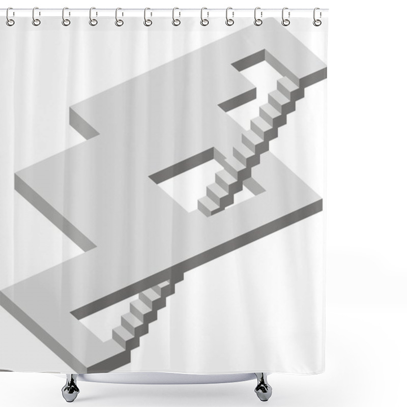 Personality  Optic Illusion Shower Curtains