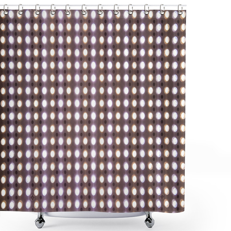 Personality  Abstract Transparent White Led Screen. Shower Curtains