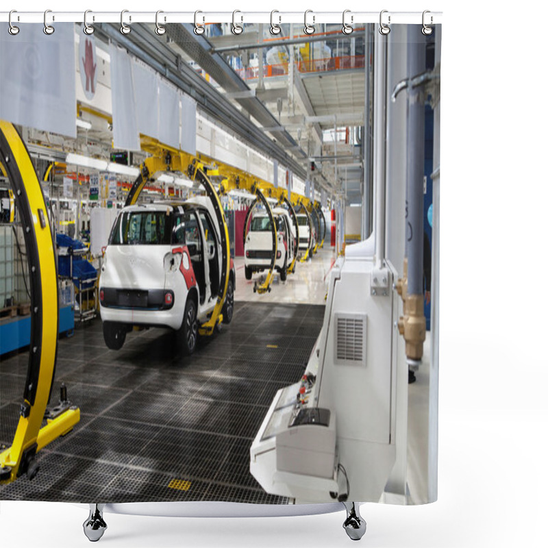 Personality  Car Production Line Shower Curtains